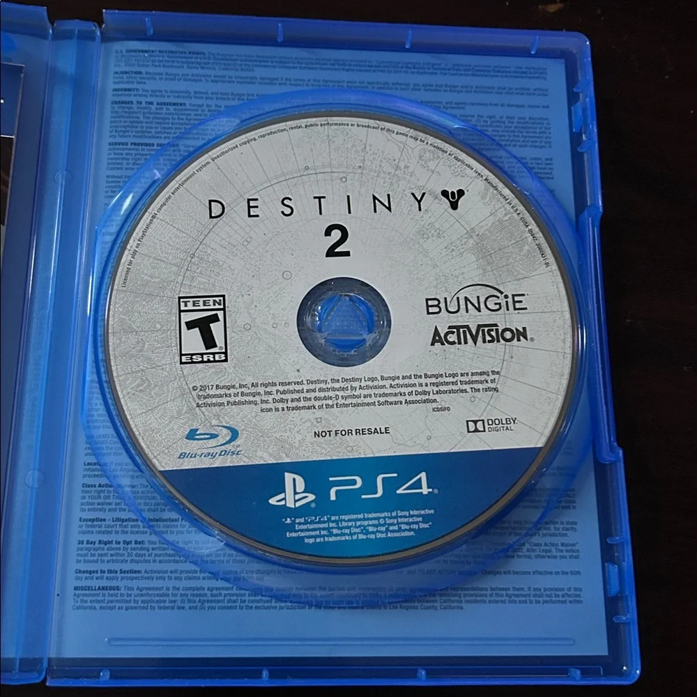Sony PS4 Destiny 2 Game
